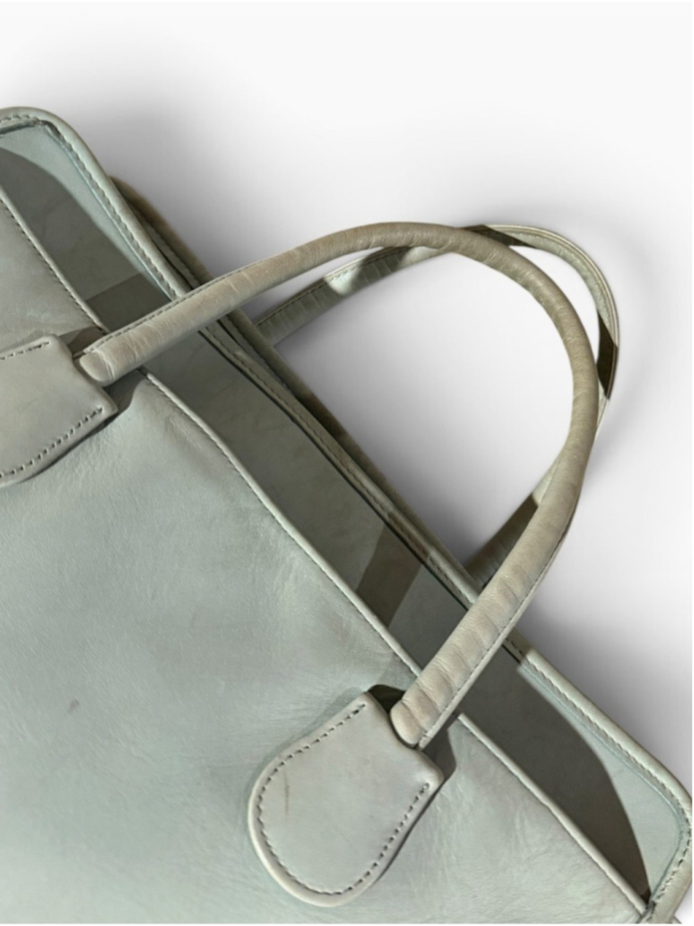 Coach Alesa Medium Top Handle Tote Bag 7302 Aqua Mint 1997 - Picture 8 of 11